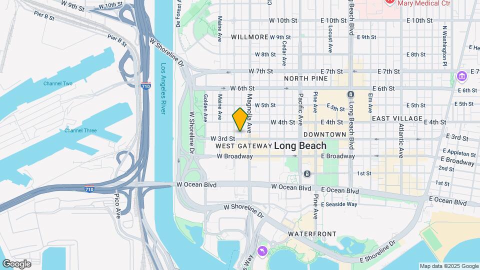535 W 3rd St Map and Location Details