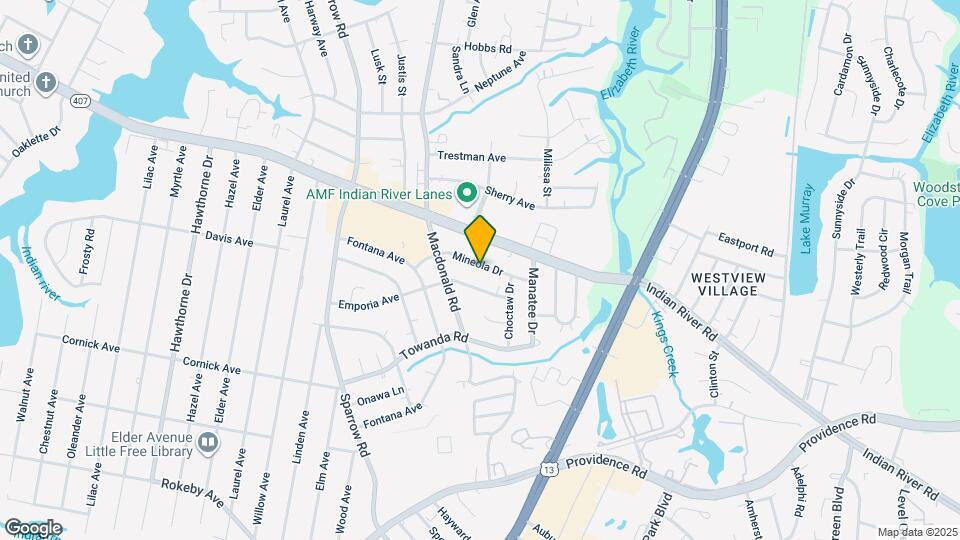 1021 Mineola Dr Map and Location Details