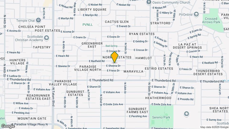 5302 E Sheena Dr Map and Location Details