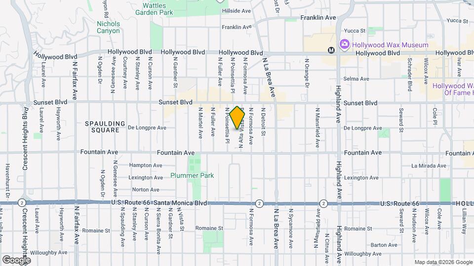 1367 N Alta Vista Blvd Map and Location Details