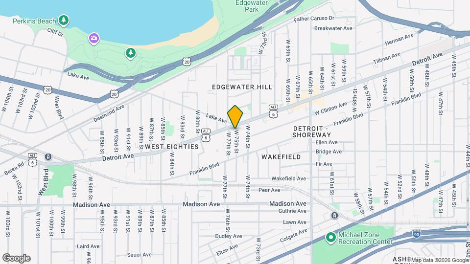 1406 W 75th St Mapa y Detalles de la Ubicación