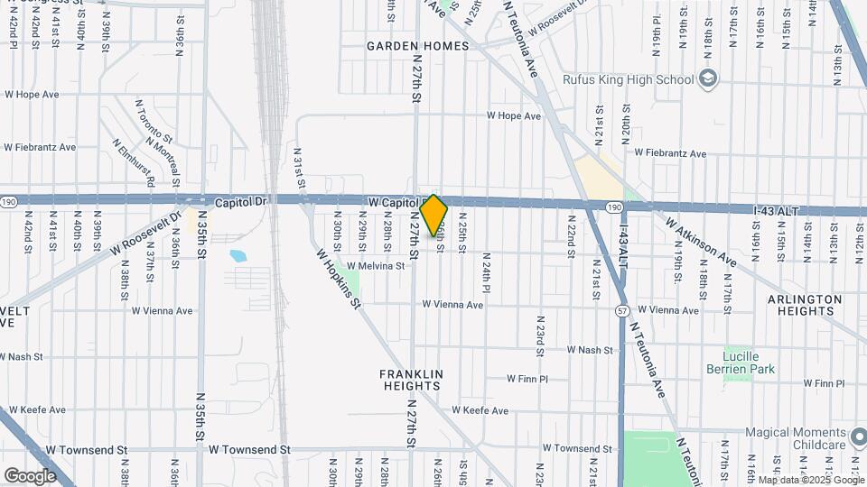 3907 N 26th St Map and Location Details