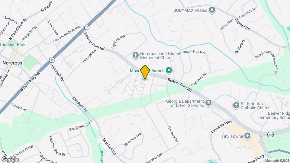 5368 Hickory Knoll NW Map and Location Details