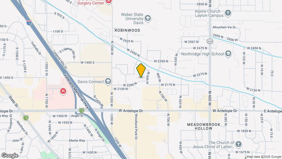 992 W 2200 N Map and Location Details