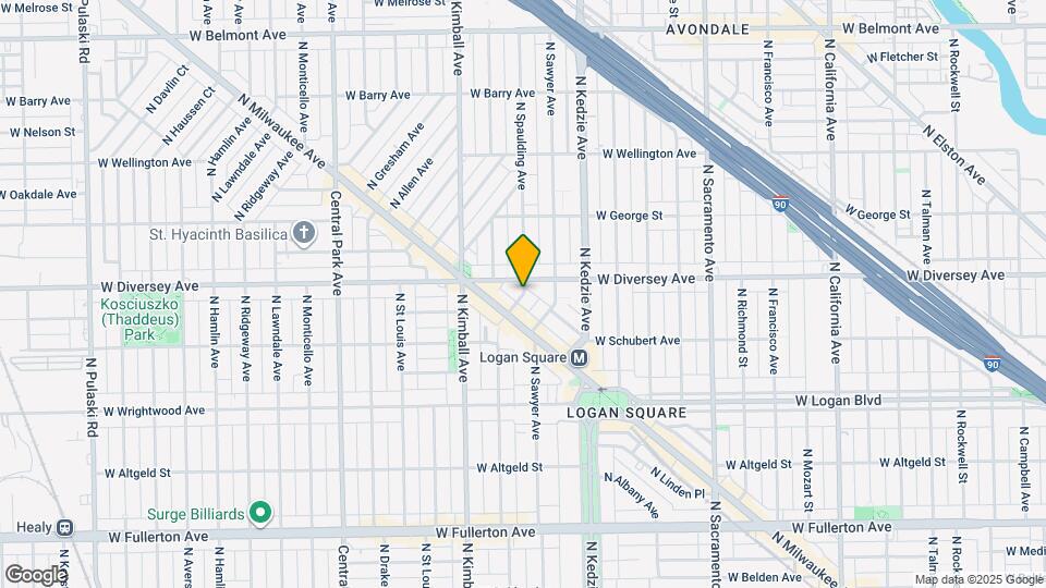 2740 N Spaulding Ave Map and Location Details