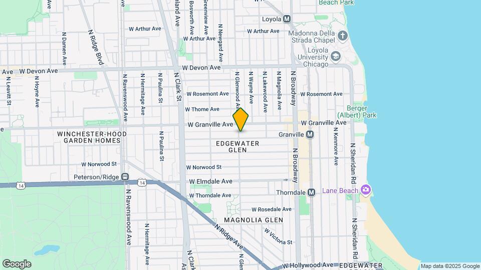 6135-6137 N Glenwood Ave Map and Location Details