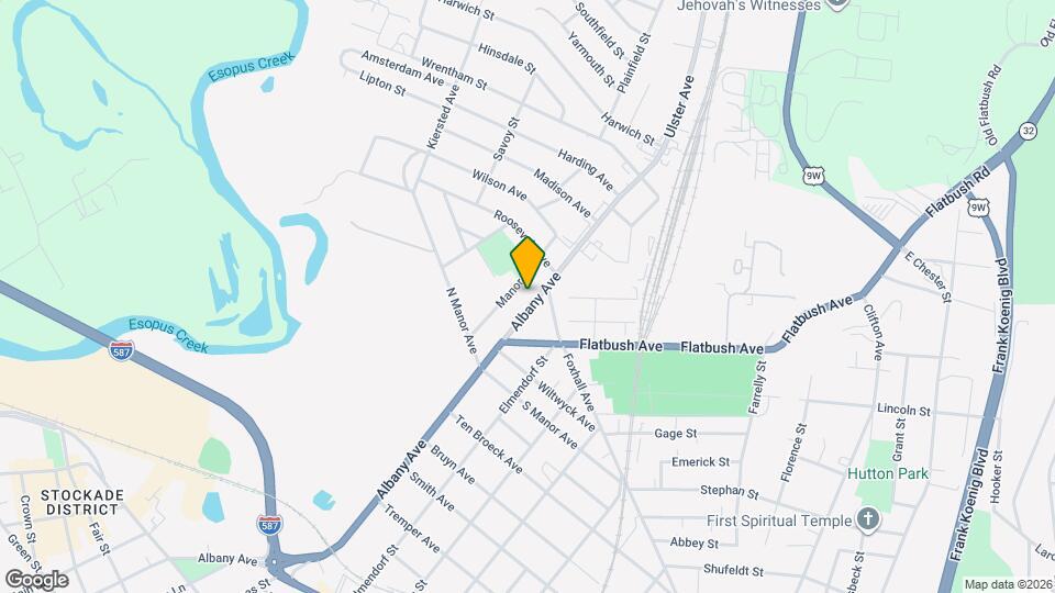 411 Albany Ave Map and Location Details