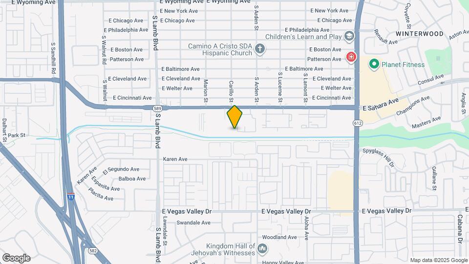 4555 E Sahara Map and Location Details