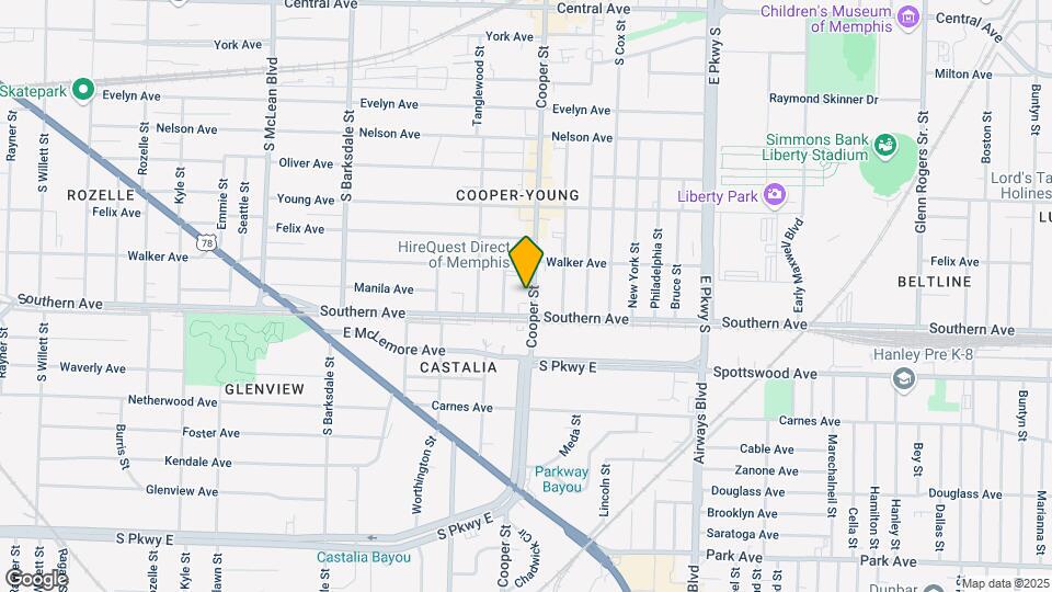 1051 S Cooper St Map and Location Details