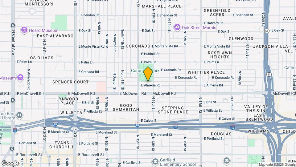 1230 E Almeria Rd Map and Location Details