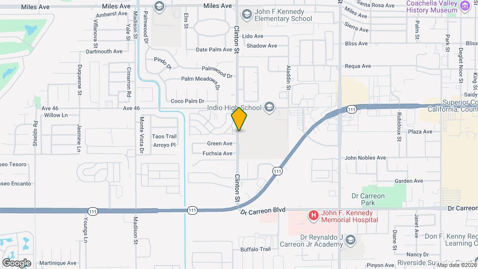 Indio Desert Palms Apartments Map and Location Details