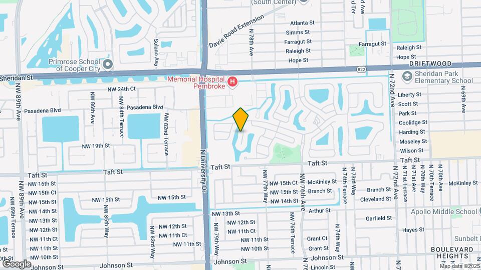 1720 NW 78th Way Map and Location Details