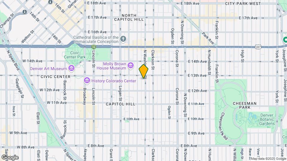 1259 N Washington St Mapa y Detalles de la Ubicación