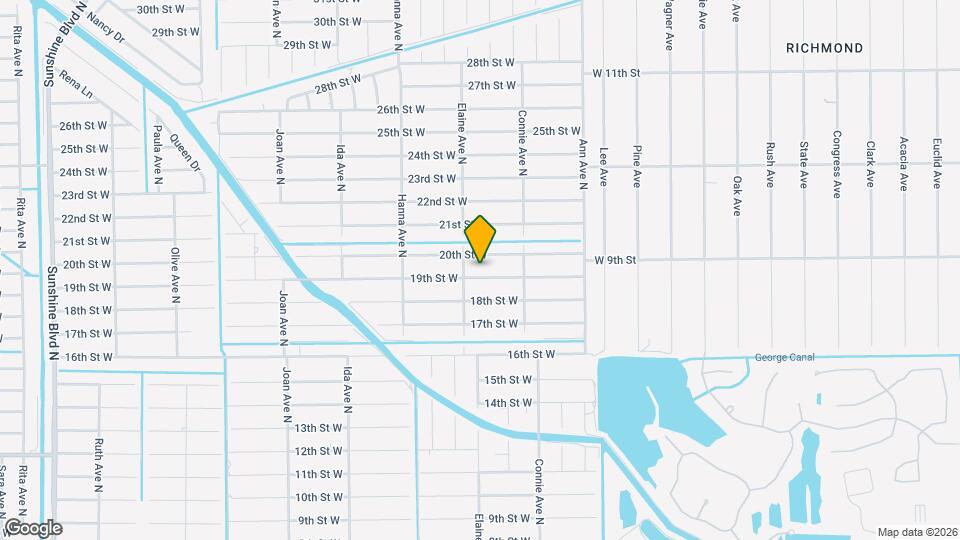 2614 19th St W Map and Location Details