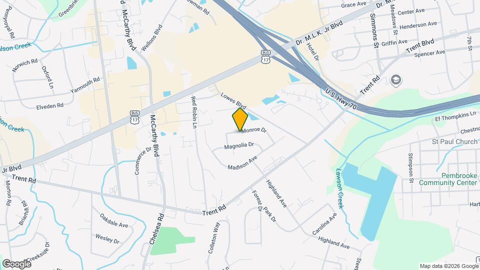2913 Monroe Dr Map and Location Details