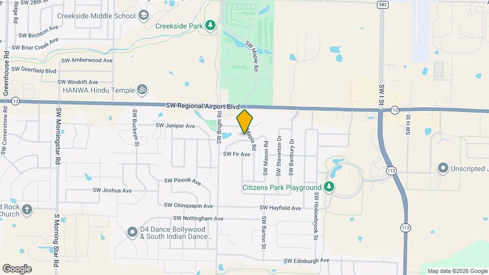 1902 SW Spruce Rd Map and Location Details