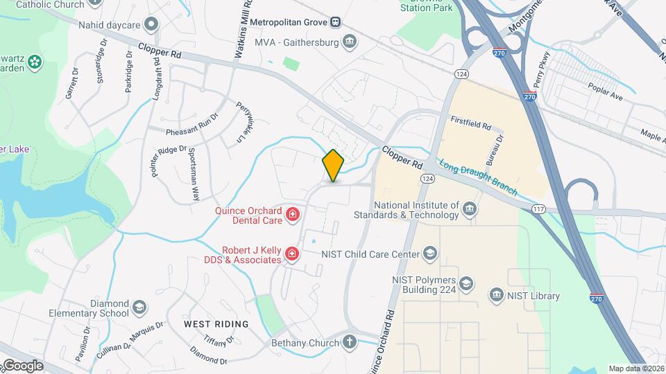 756 Quince Orchard Blvd Map and Location Details