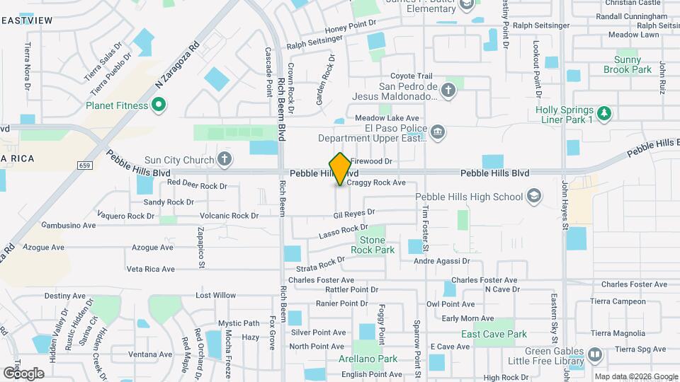 2828 Bear Rock Pl Map and Location Details