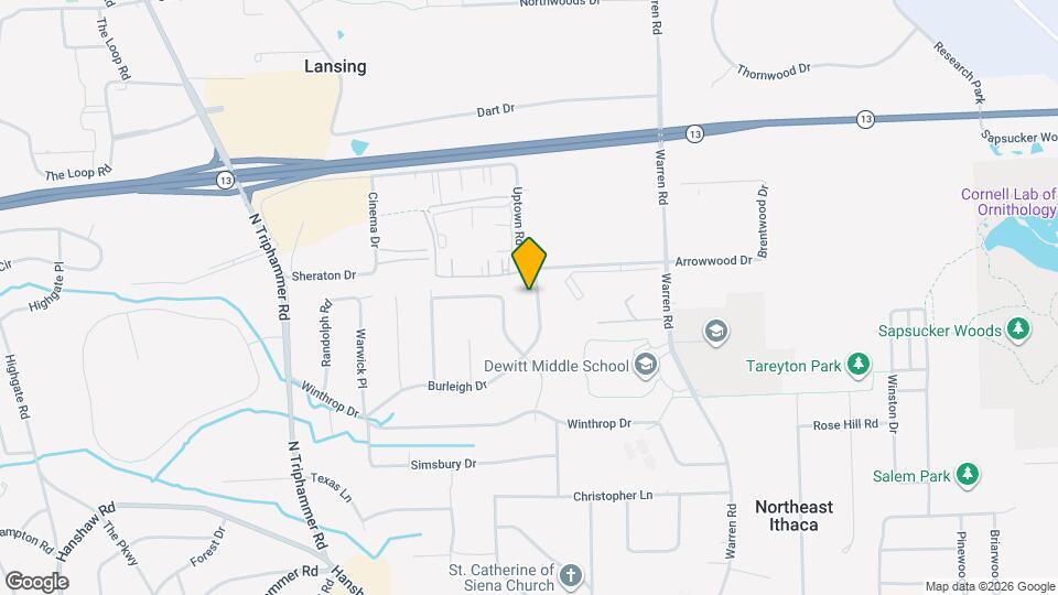 142 Burleigh Dr, Unit Main House Map and Location Details