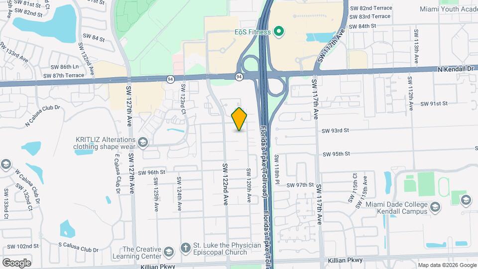 12020 SW 93rd St Map and Location Details