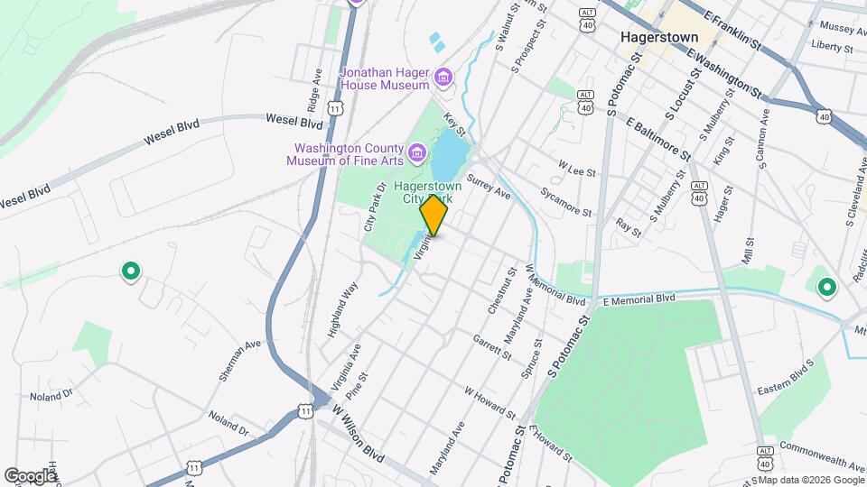 528 Virginia Ave Map and Location Details