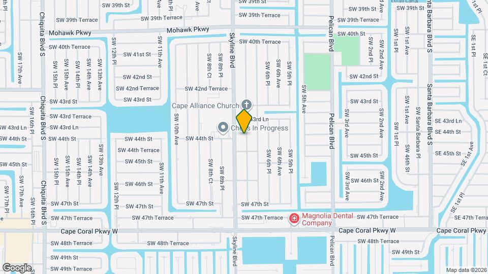 4344 SW 7th Pl Map and Location Details