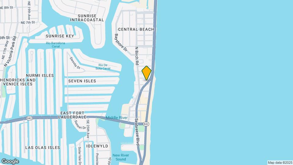 151 N Seabreeze Blvd Map and Location Details