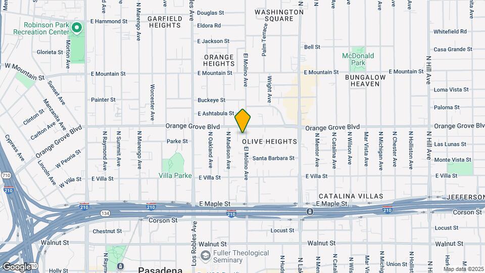 643 N El Molino Ave Mapa y Detalles de la Ubicación