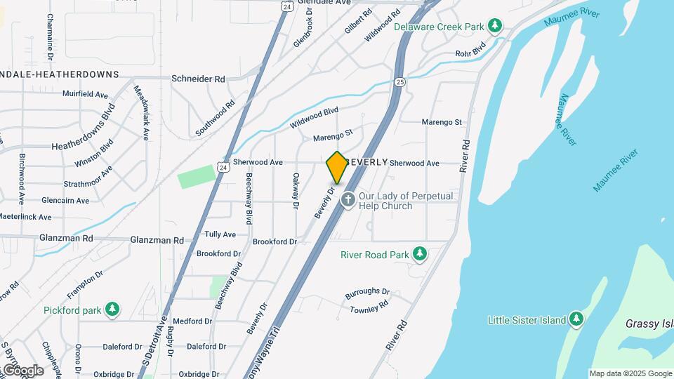 3445 Beverly Dr, Unit 3 Map and Location Details