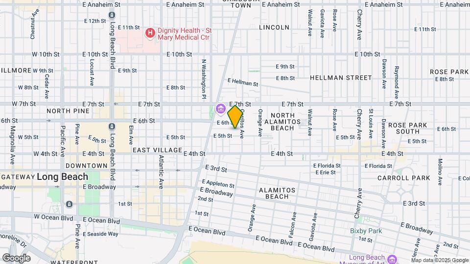 1049 E 5th St, Unit G Mapa y Detalles de la Ubicación