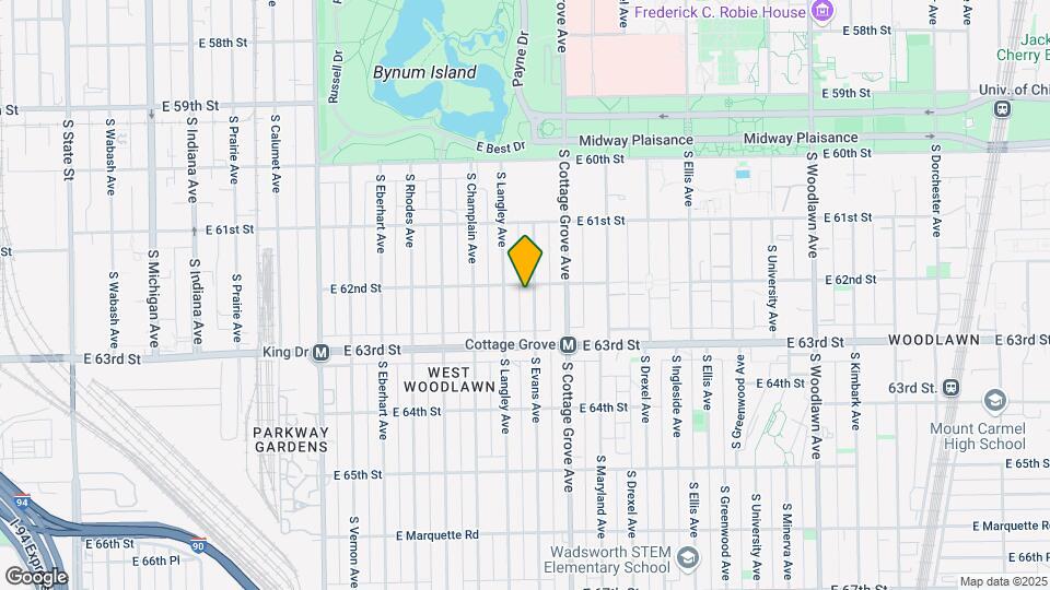 6200 S Evans Ave Map and Location Details