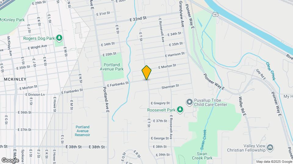 1854 E Fairbanks St Map and Location Details