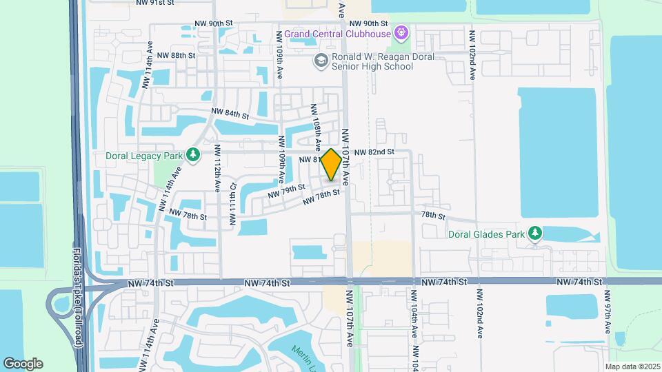 10552 NW 78th Terrace Map and Location Details