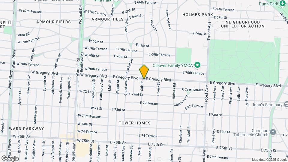 401 E Gregory Blvd Map and Location Details