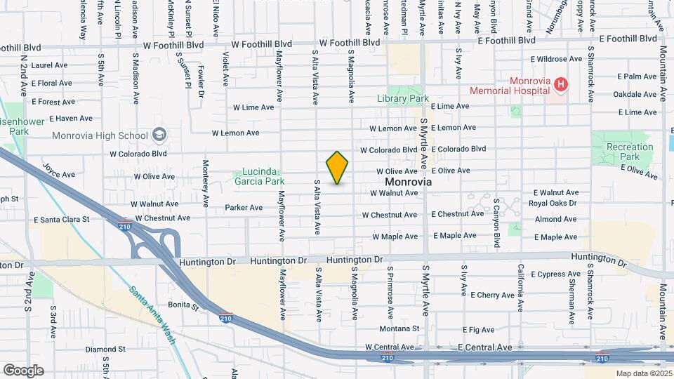 323 W Walnut Ave Map and Location Details