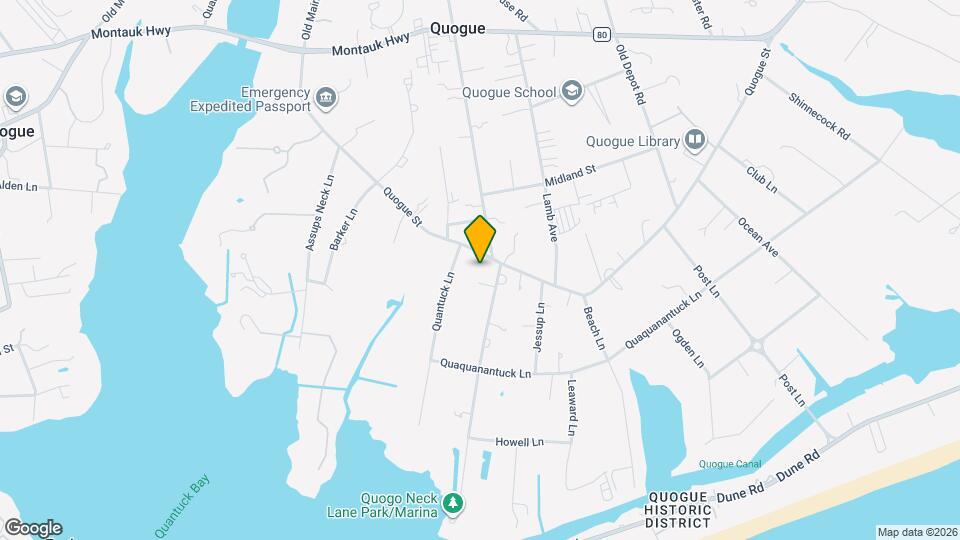 45 Quogue St Map and Location Details