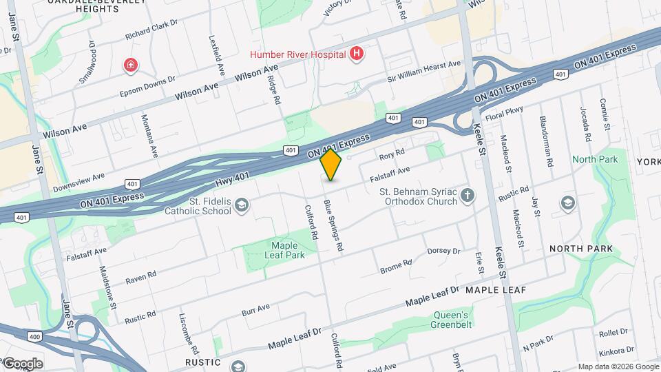 226 Falstaff Ave Map and Location Details