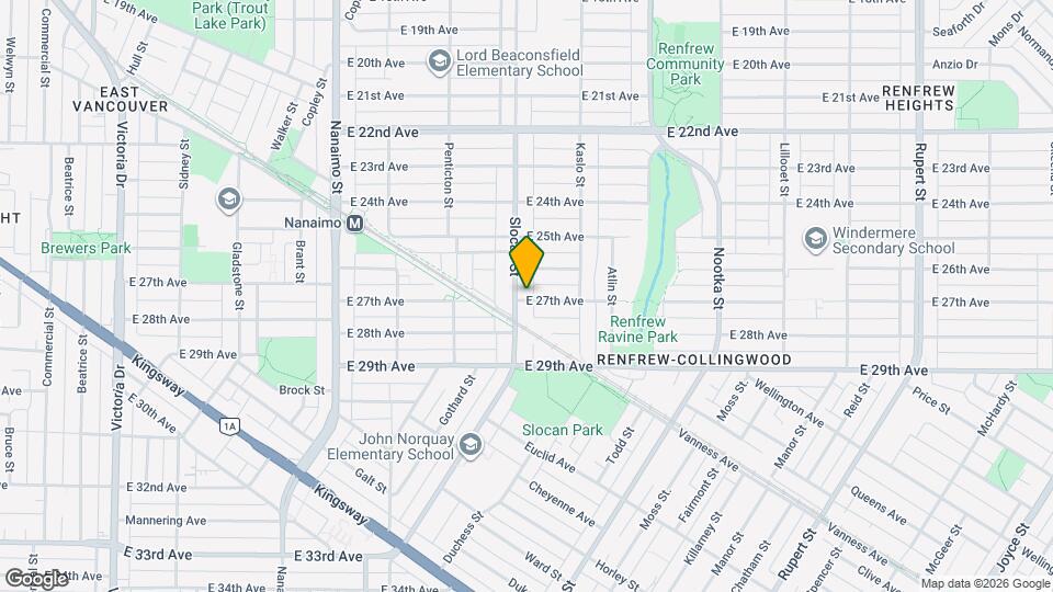 4292 Slocan St Map and Location Details