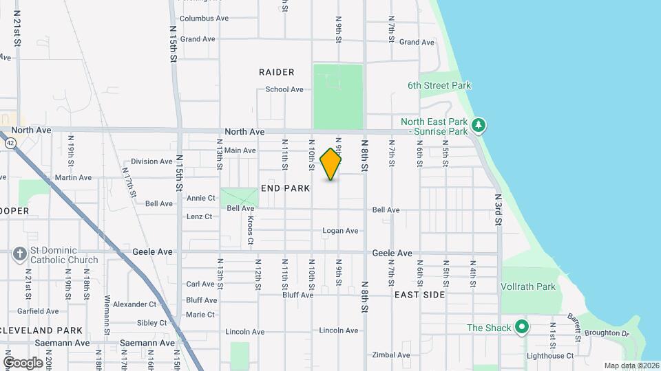 2502 N 9th St Map and Location Details