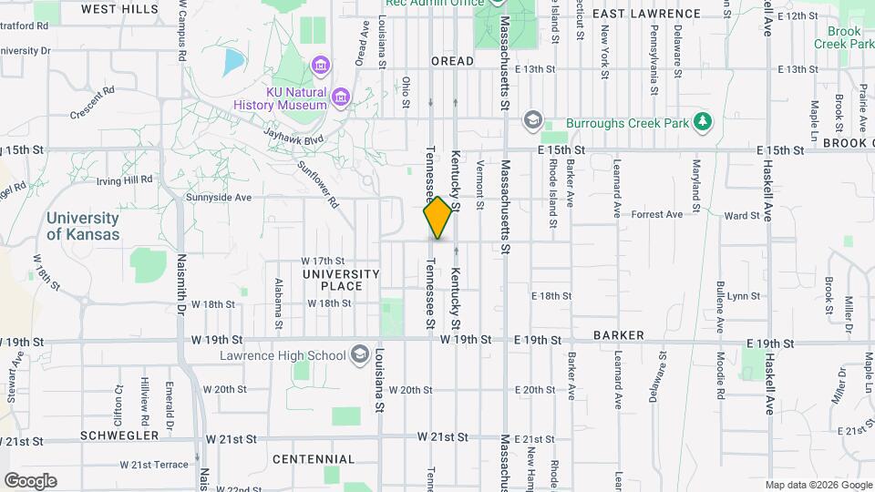 1700 Tennessee St Map and Location Details