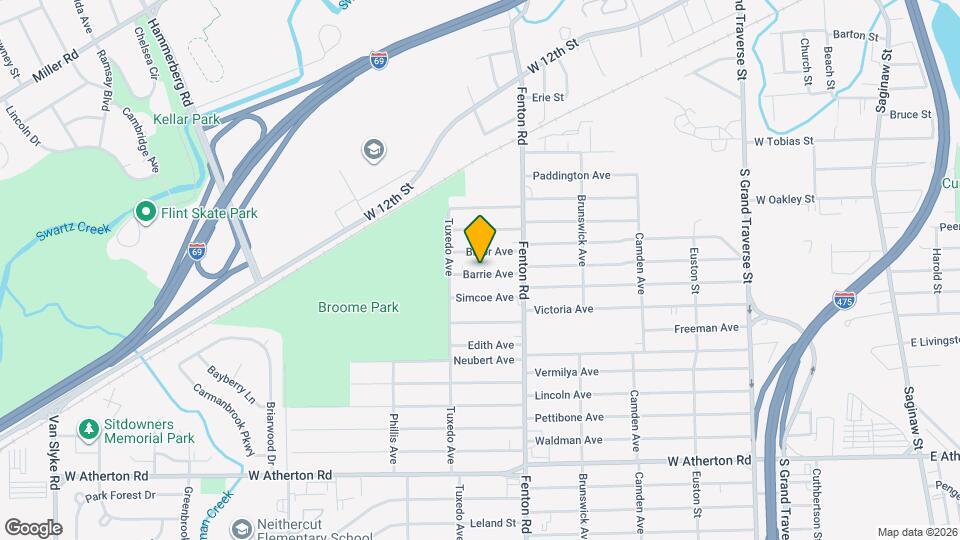 1106 Barrie Ave Map and Location Details