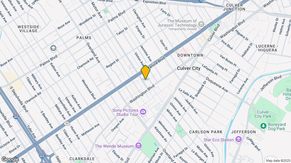 Apartment available in Great Culver City Map and Location Details