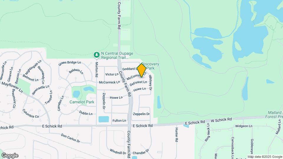 1742 DeForest Ln Map and Location Details