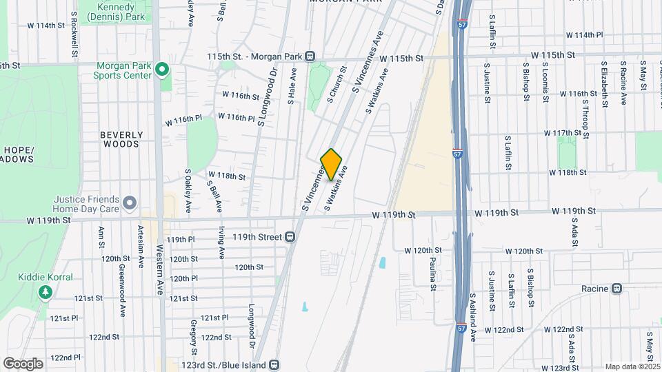 11822 S Watkins Ave Map and Location Details