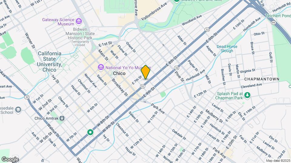 282 E 8th St Map and Location Details
