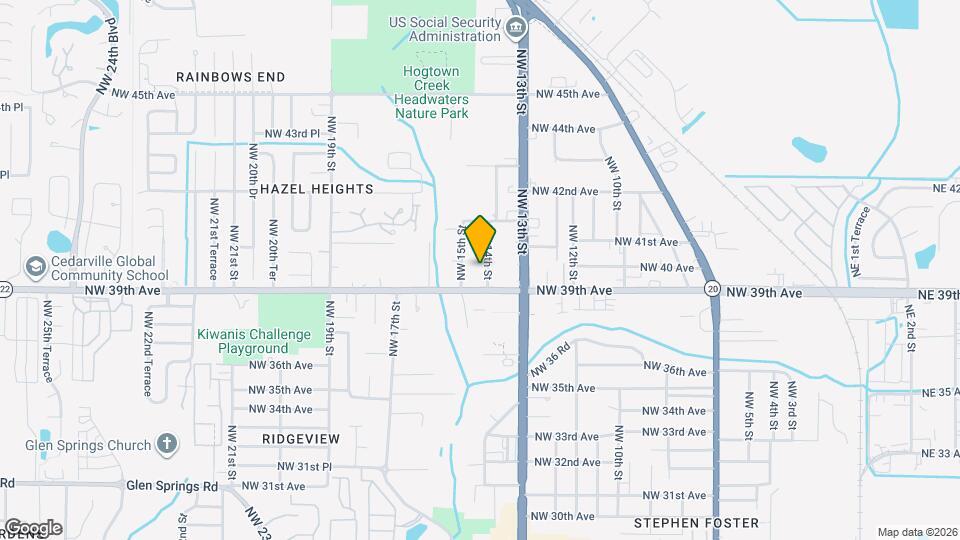 3924 NW 14th St Map and Location Details