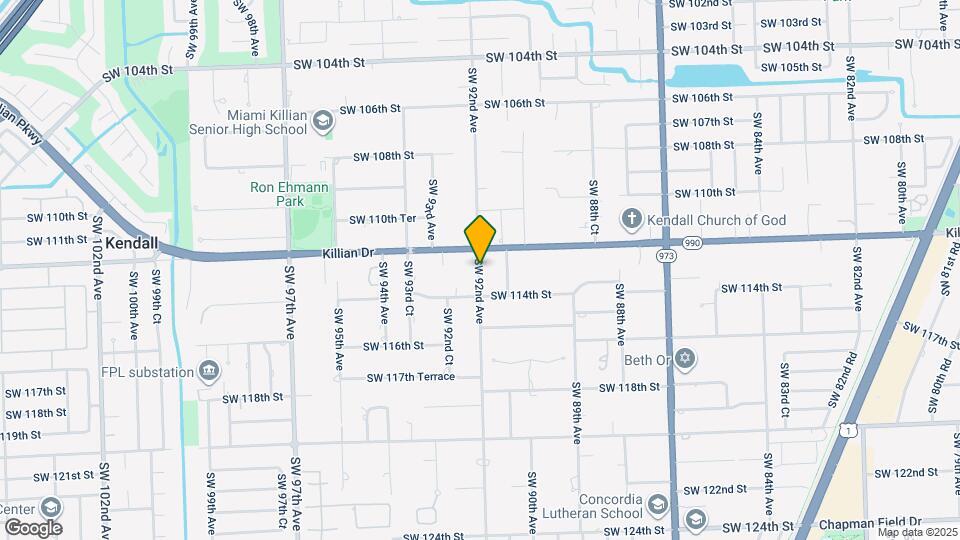 11181 SW 92nd Ave Map and Location Details