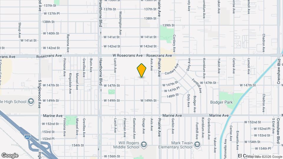 14601 Osage Ave Map and Location Details