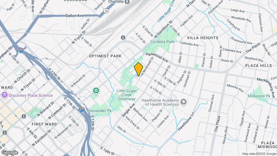 731 E 17th St Map and Location Details