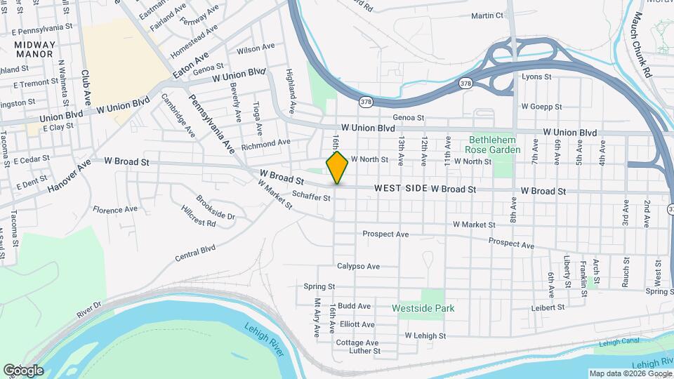 1631 W Broad St, Unit 1st Floor Map and Location Details